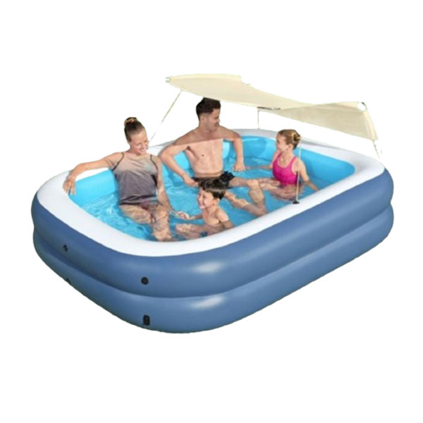 Bestway Summer Bliss Shaded Inflatable Family Pool 2.54 m x 1.78 m x 1.40 m - 54449