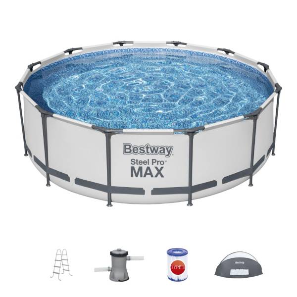 Bestway Steel Pro MAX 3.66 m x 1.00 m Pool Set with Enclosure - 5619N