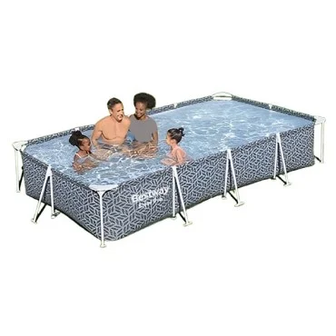 Bestway Steel Pro Rectangle Above Ground Pool 3.66m x 2.01m x 66cm - 561FT Bestway Steel Pro Rectangle Above Ground Pool 3.66m x 2.01m x 66cm - 561FT