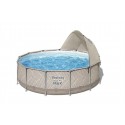 Bestway Steel Pro MAX Round Above Ground Pool Set with Canopy 3.96 m x 1.07 m - 561FY