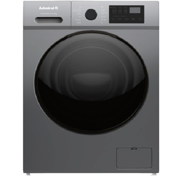 Admiral Front Load Washer 12 KG And Dryer 8 KG 1400 RPM, Silver - ADWD128SICP
