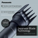 Panasonic Beard/Hair/Body Trimmer, 4 Attachments, Black - ER-CKL2-A222