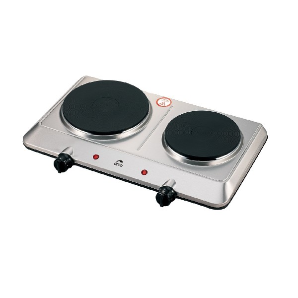 Orca 2250Watts, Stainless Steel Double Hot Plate - HP202-D6
