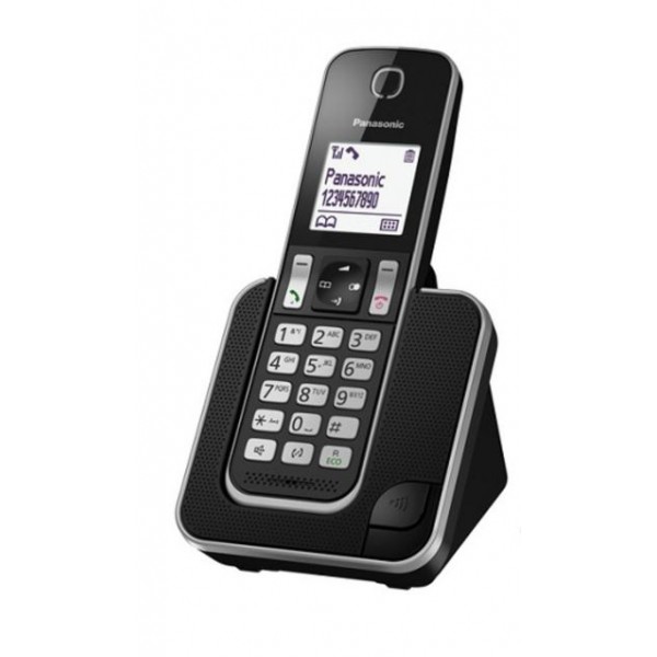 Panasonic Digital Cordless Phone, Black - KX-TGD312UEB