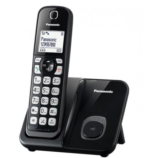 Panasonic Digital Cordless Phone, Black - KX-TGD510UEB