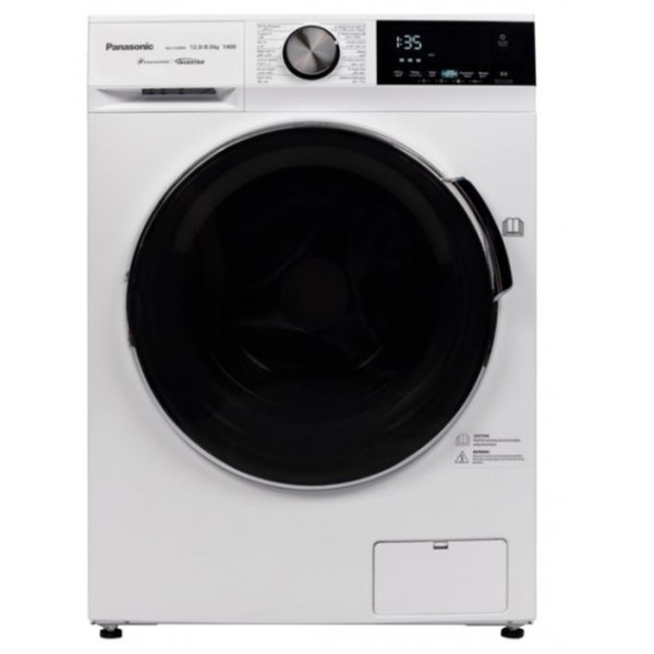 Panasonic Front Load 12KG Washer, 8KG Dryer, 14 Programs, White - NA-S128M4WAS