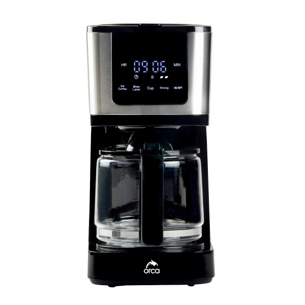 Orca 900Watts, 1.25L Glass Jar Coffee Maker - OR-CM9423-GS