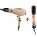 Orca 2 in 1 Hair Dryer & Hair Brush Set - OR-WOODEN SET
