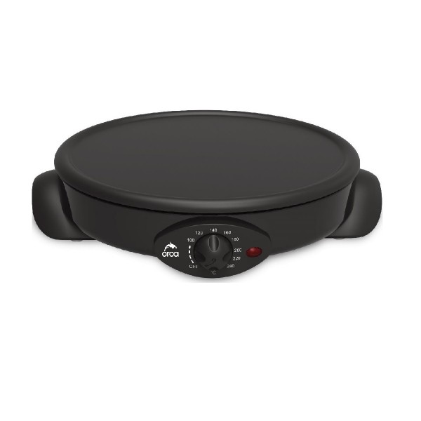 Orca 1500Watts, Crepe Maker and Grill Pan, Black - OR-ZS-508(B)