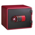 Eagle Compact Size Fire Resistant Safe, Red - YES-M020(RD)