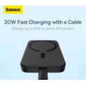 Baseus 6000mAh Powerbank Magnetic Wireless Charging 20W, Black - PPCXW06