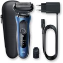 Braun Series 6 Wet and Dry Shaver with Travel Case, Blue - 61-B1000s