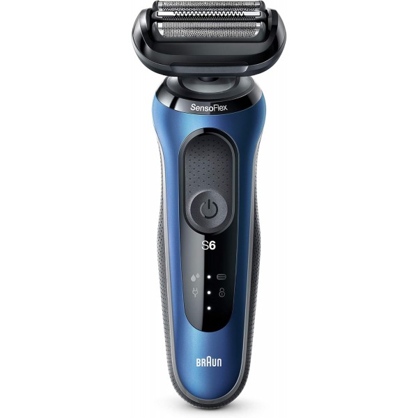 Braun Series 6 Wet and Dry Shaver with Travel Case, Blue - 61-B1000s