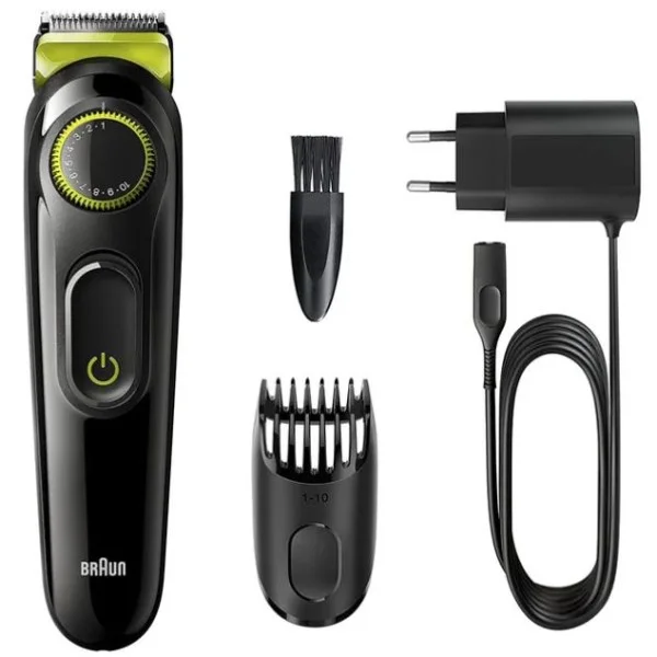 Braun Beard Trimmer for Men, Black - BT3221