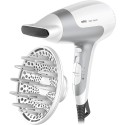 Braun Satin-Hair 5 2500W Hair Dryer, White/Grey - HD585