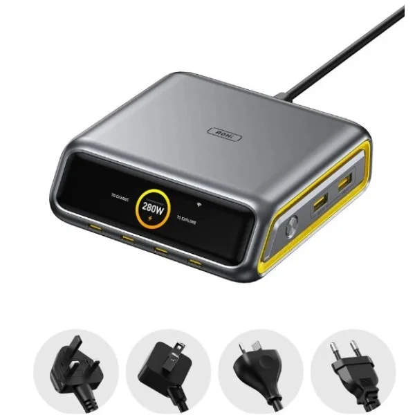 AOHi The Future AI PD3.2 280W 6-Port Desktop Charging Station - AOC-C022