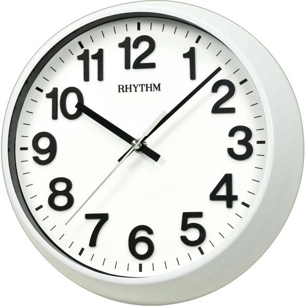 Rhythm Wall Clock Metal 3D Numerals - CMG536NR03