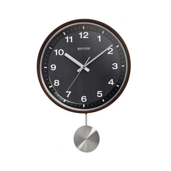 Rhythm Wood Case Pendulum Wall Clock - CMP550NR06