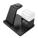Hoco Crown 3 in 1 Wireless Fast Charger with Clock & Night Light - CQ9