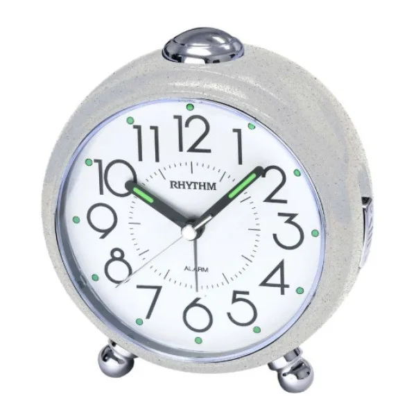 Rhythm Beep Alarm Clock, White - CRE302NR03