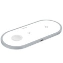 Hoco Handsome 3-in-1 Wireless Charging Pad for Phone, Watch & Headset - CW24 Hoco Handsome 3-in-1 Wireless Charging Pad for Phone, Watch & Headset - CW24