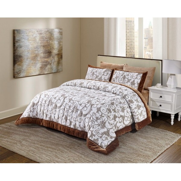 FIELDCREST (T) Comforter Fur 4Pcs - CH03437-014