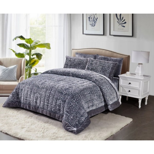 FIELDCREST (T) Comforter Fur 4Pcs - CH03437-016