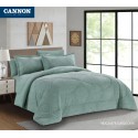CANNON (T) Embossed Flannel Comforter 4Pcs - CH03932-TRQ
