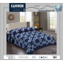 CANNON Plain Embossed Rashel Blanket 180x240 - CH04075-BLU