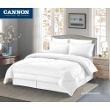CANNON (T) STRP Hotel Line Comforter 4Pcs - CH03545-WHT