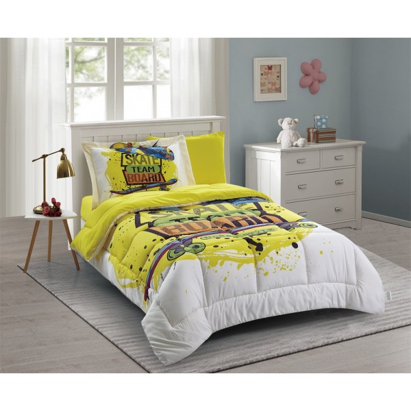 VALENTINI (T) Digital Print Comforter 4Pcs - CH03777-R-2993