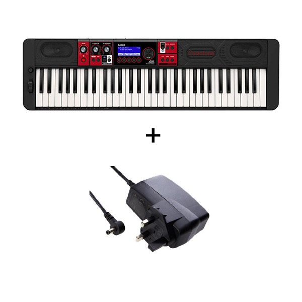 CASIO 61 Keys Black Vocal Synthesis Casiotone Keyboard with FREE ADAPTOR - CT-S1000VC2-O