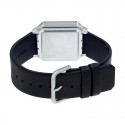 Casio Leather Band Wristwatch for Unisex, Black - A100WEL-1ADF