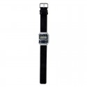 Casio Leather Band Wristwatch for Unisex, Black - A100WEL-1ADF