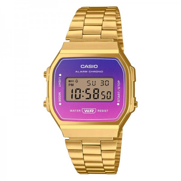 Casio Vintage Digital Stainless-Steel Watch for Unisex, Gold - A168WERG-2ADF