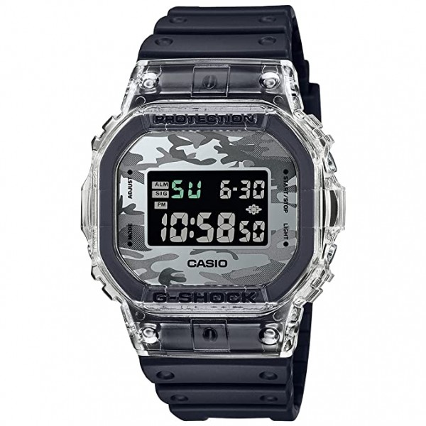 Casio G-Shock Digital Black Dial Resin Band Watch for Men, Black- DW-5600SKC-1DR