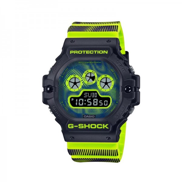 Casio G-Shock Digital Multicolor Dial Resin Band Watch for Men, Green - DW-5900TD-9DR