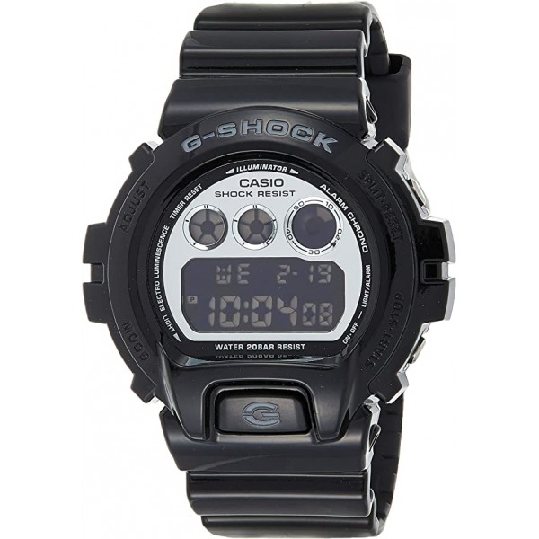 Casio G-Shock Digital Black Dial Watch for Men, Black - DW-6900NB-1DR