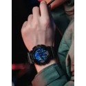 Casio G-Shock Analog-Digital Blue Dial Watch for Men, Black - GA-100RGB-1ADR