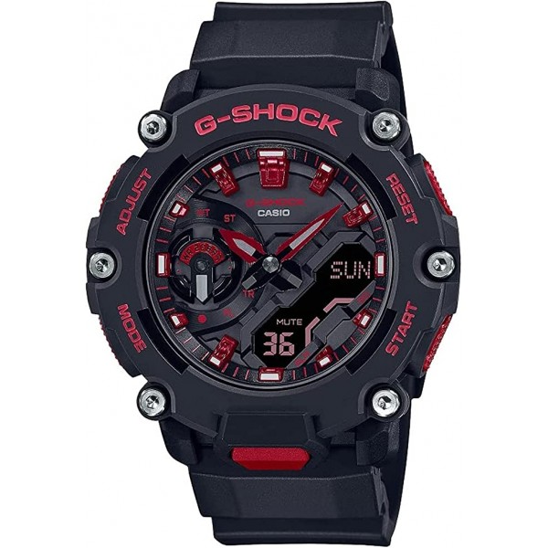 Casio G-Shock Analog-Digital Black Dial Watch for Men, Black - GA-2200BNR-1ADR