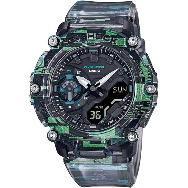 Casio G-Shock Analog-Digital Watch for Men, Camouflage - GA-2200NN-1ADR