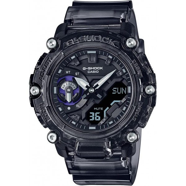 Casio G-Shock Analog-Digital Watch for Men, Grey - GA-2200SKL-8ADR