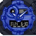 Casio G-Shock Analog-Digital Blue Dial Watch for Men, Black - GA-700BP-1ADR