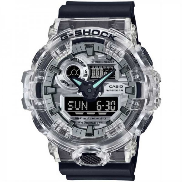 Casio G-Shock Analog-Digital Grey Dial Watch for Men, Camouflage - GA-700SKC-1ADR