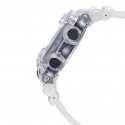 Casio G-Shock Analog-Digital Grey Dial Watch for Men, White - GA-900SKL-7ADR
