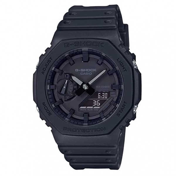 Casio G-Shock Analog-Digital Black Dial Watch for Men, Black - GA-B2100-1A1DR