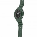 Casio G-Shock Analog-Digital Black Dial Watch for Men, Green - GA-B2100-3ADR