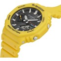 Casio G-Shock Analog-Digital Black Dial Watch for Men, Yellow - GA-B2100C-9ADR