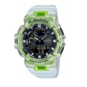 Casio G-Shock Analog-Digital Black Dial Watch for Men, Semi-Transparent Neon Green - GBA-900SM-7A9DR