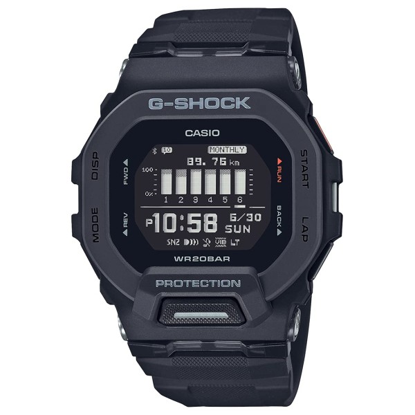 Casio G-Shock Digital Watch for Men, Black - GBD-200-1DR